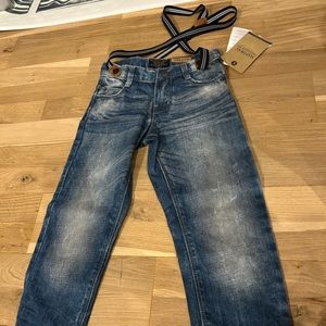 Mayoral jeans with suspenders